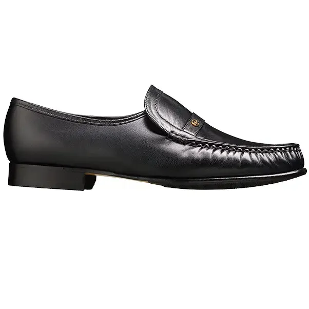 40% OFF BARKER Jefferson Shoes - Mens Moccasins - Black Kid Size: UK 6
