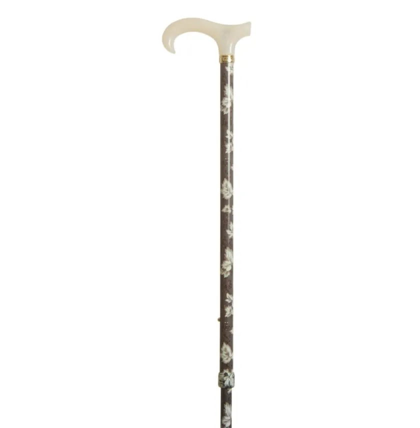 ADJUSTABLE PETITE CANE - SLATE GREY LEAVES