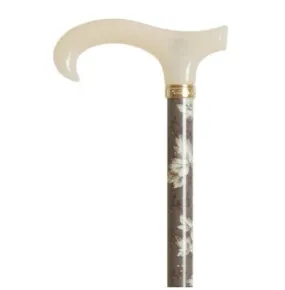 ADJUSTABLE PETITE CANE - SLATE GREY LEAVES