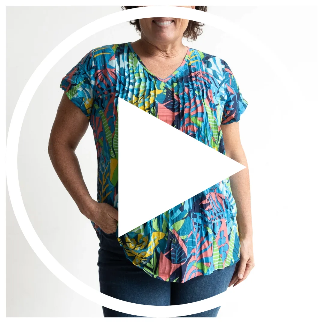 Be The Sunshine Cotton Top - Jungle Pop Blue