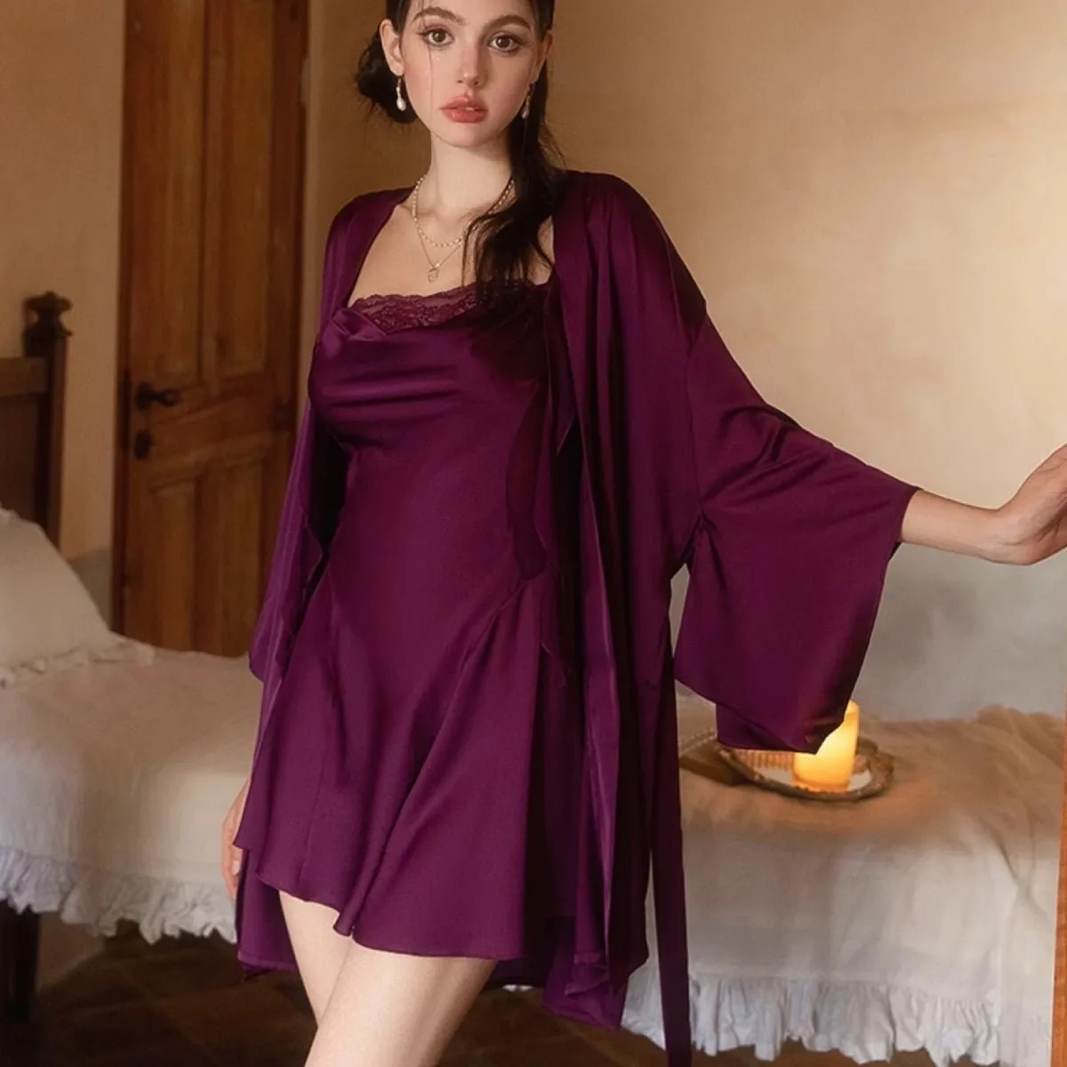 Beau satin slip