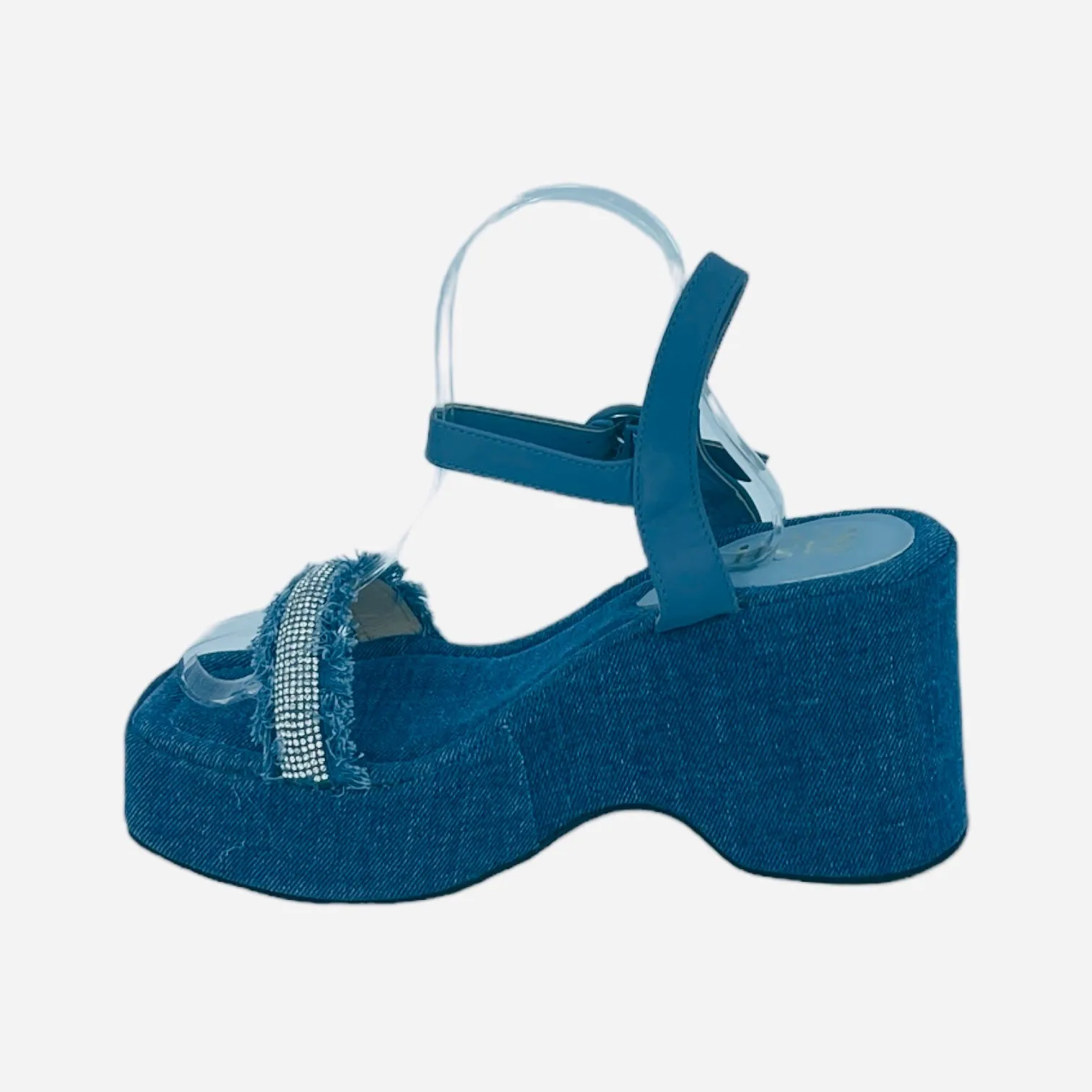 Blue Jeans on Beach Sandals