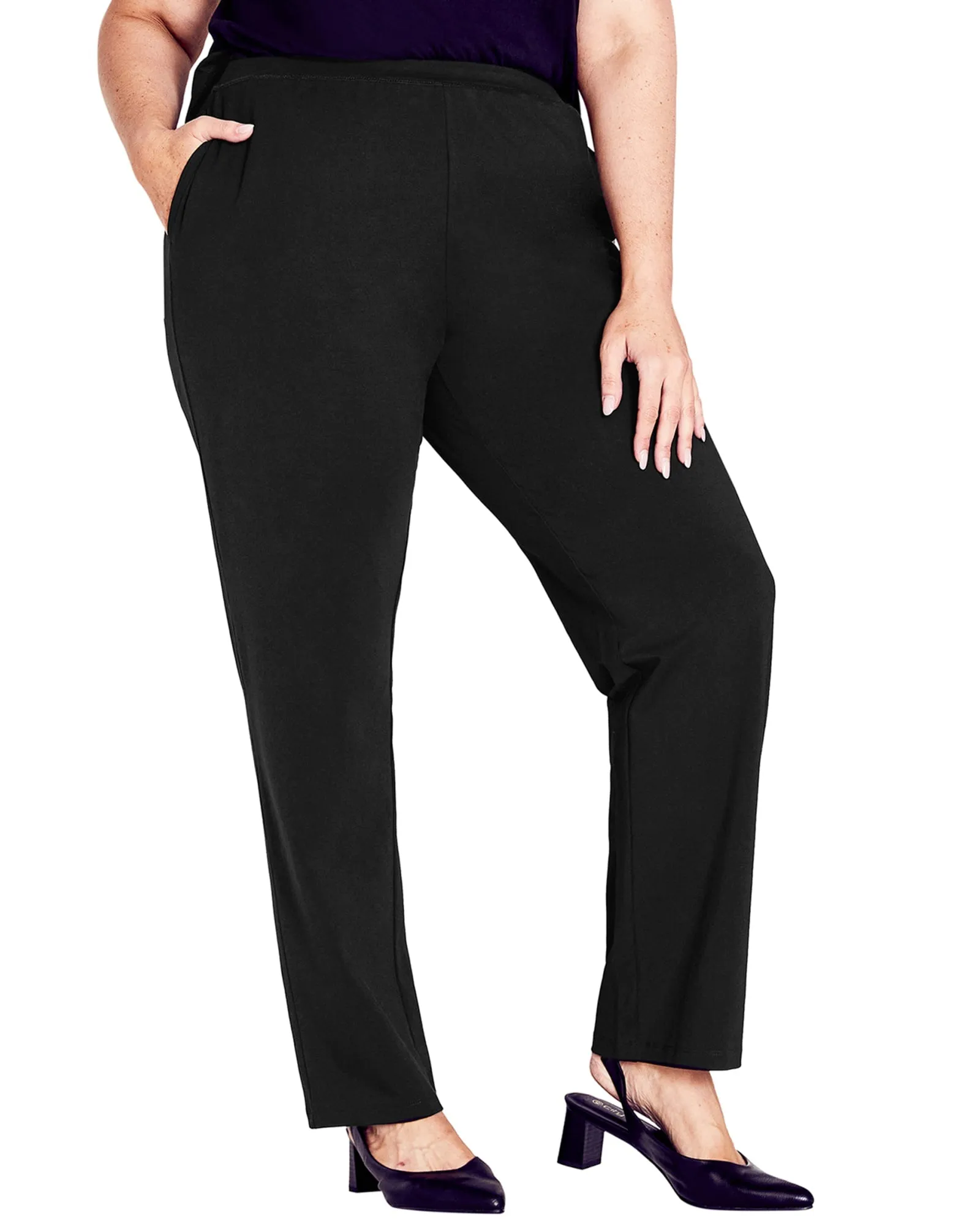 Breanna Pull On Pant | Black