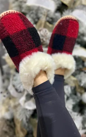 Buffalo Plaid Slippers - Final Sale