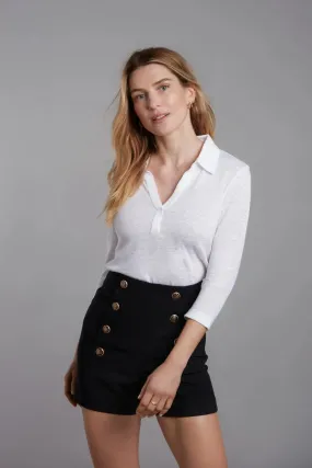 Collared Linen T-shirt