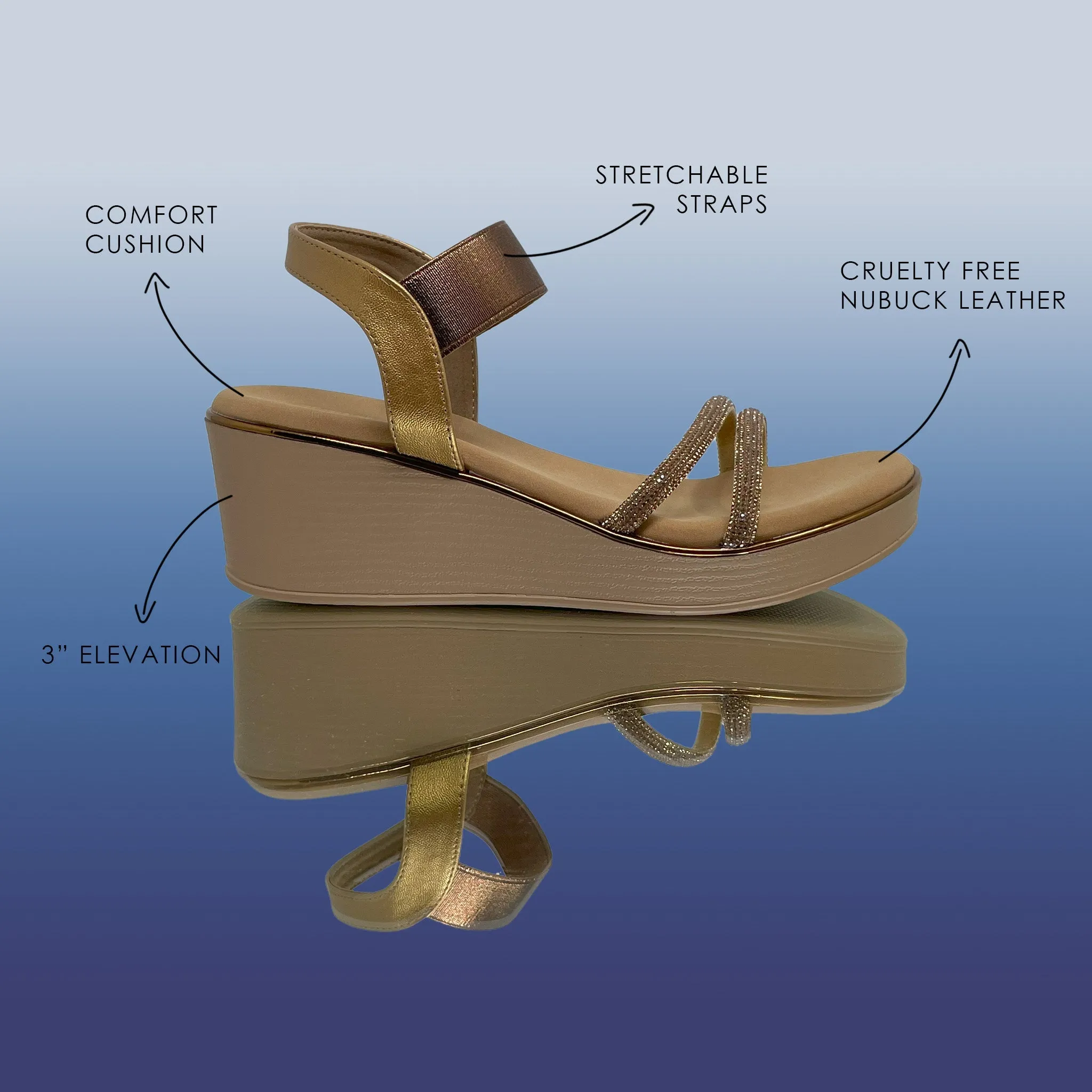 DazzleDiva antique wedges