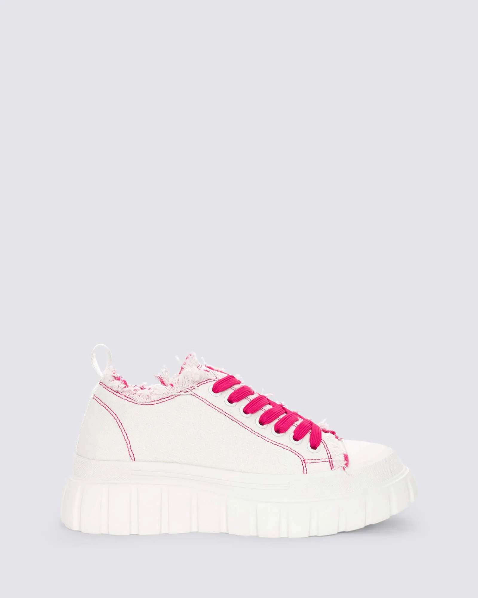 DG9004 PLATFORM SNEAKERS BIANCO/FUXIA