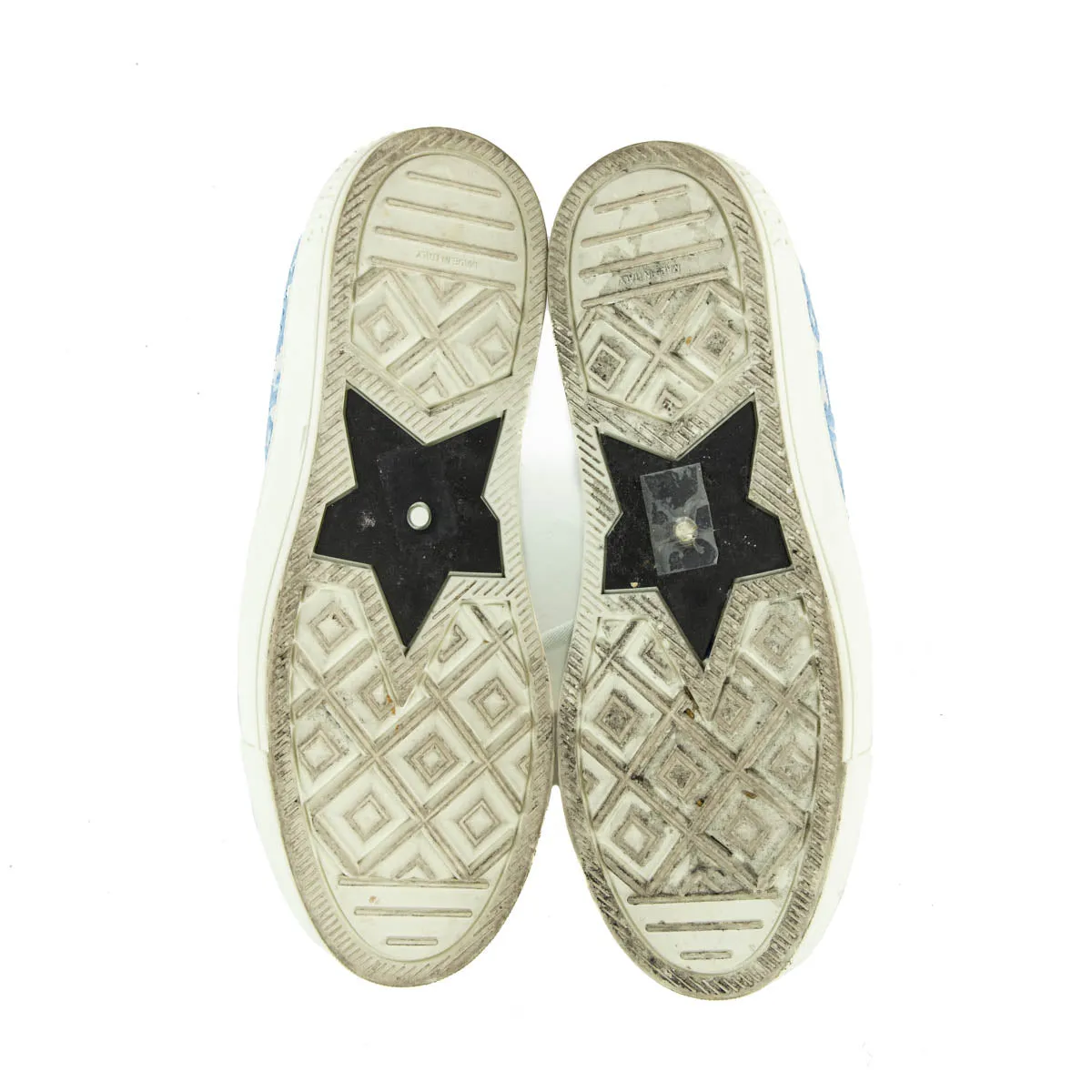 Dior Cornflower Canvas Oblique Embroidered Walk'N'Dior Sneakers Size US 8 | EU 38
