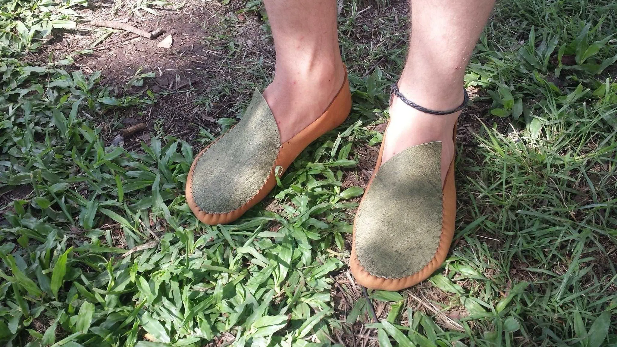 Felt & Leather / Handmade Custom-fitted Moccasins