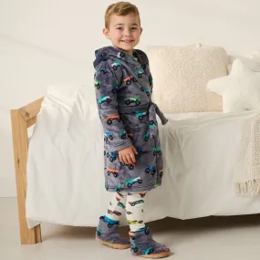 Hatley Monster Trucks Dressing Gown F24mtk225