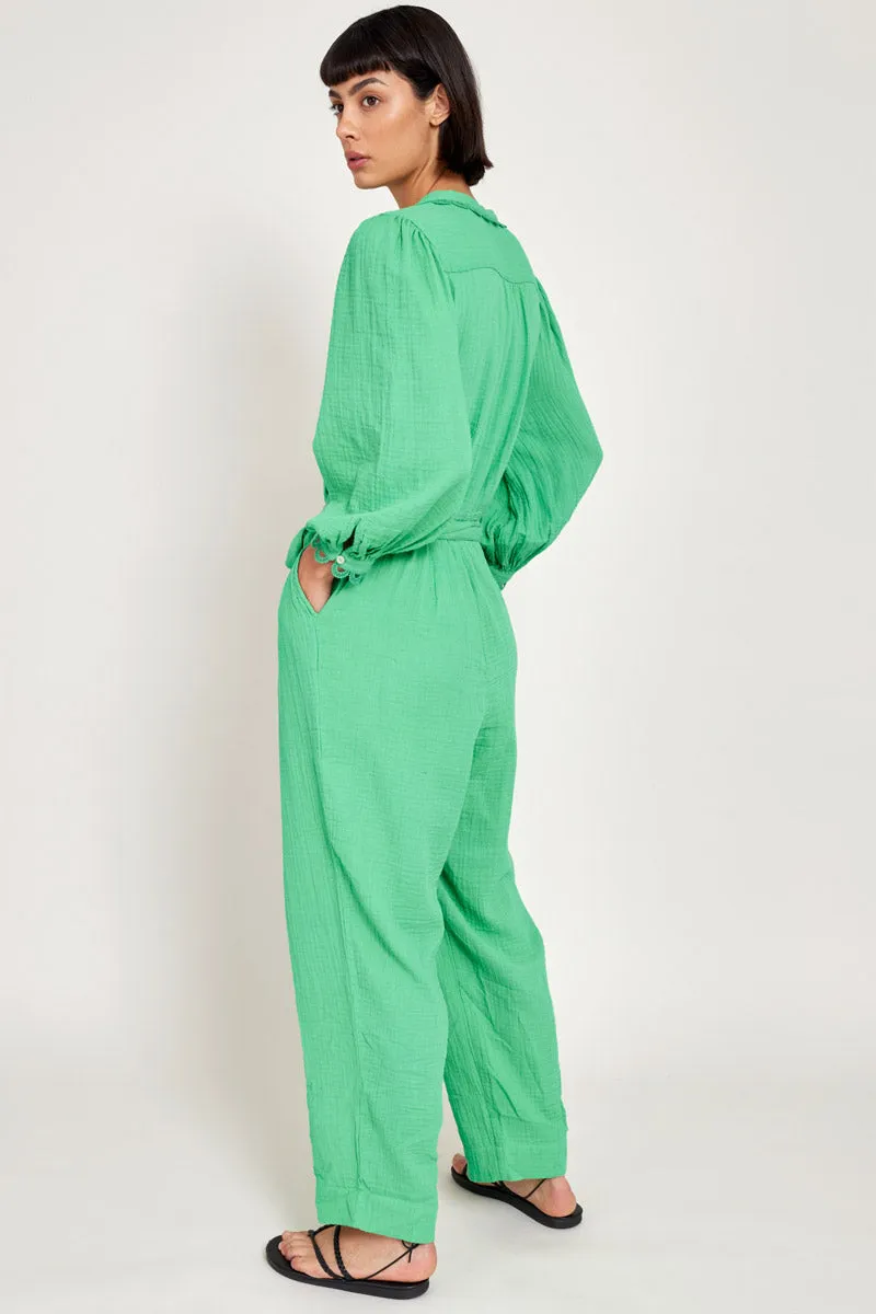 Hera Green Organic Cotton Jumpsuit
