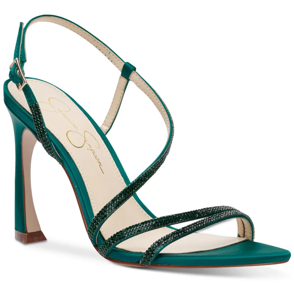 Jessica Simpson Womens Pyine Satin Heels