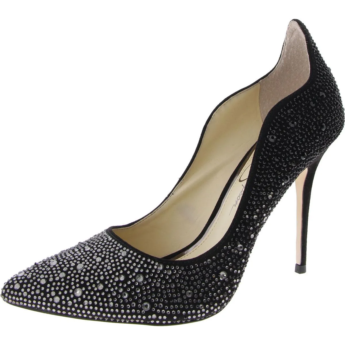 Jessica Simpson Womens Wayva Rhinestone Heels