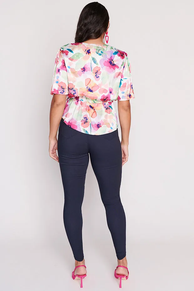 Just Jaz Whimsy Flower Top