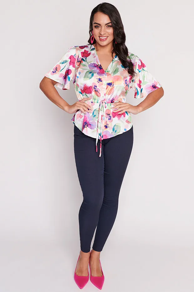 Just Jaz Whimsy Flower Top