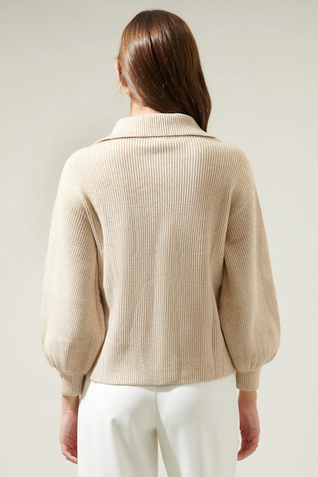 Kray Kiss Ribbed Mock Neck Sweater