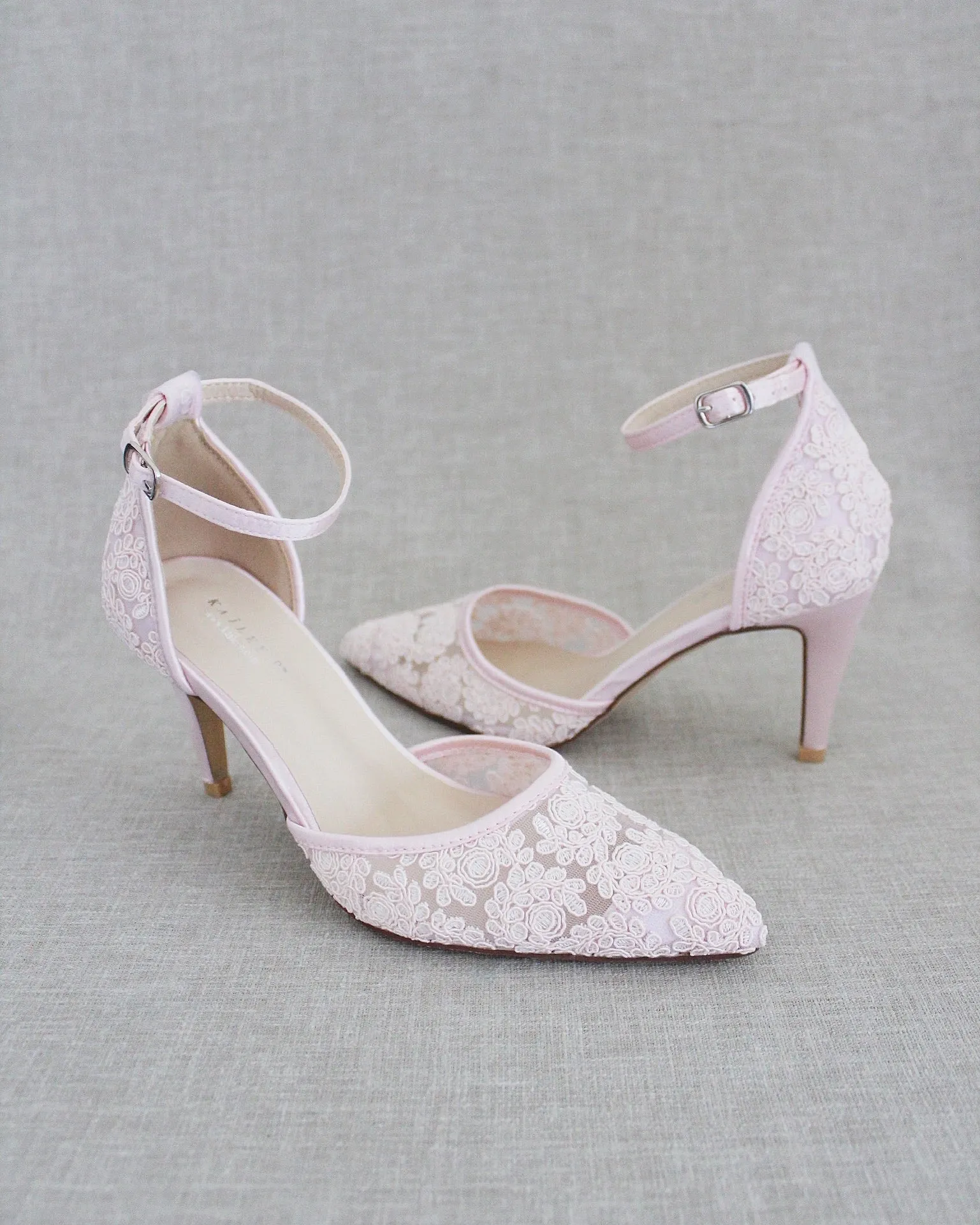 Lace Heels Wedding Shoes