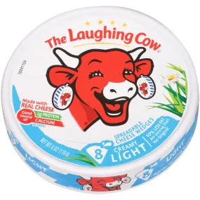 Laughing Cow Spreadable Cheese Wedges Light, 8 pieces, 6 oz