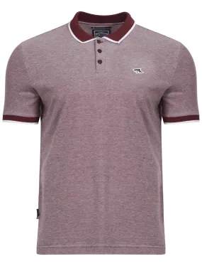 Le Shark Bramshaw oxblood polo shirt