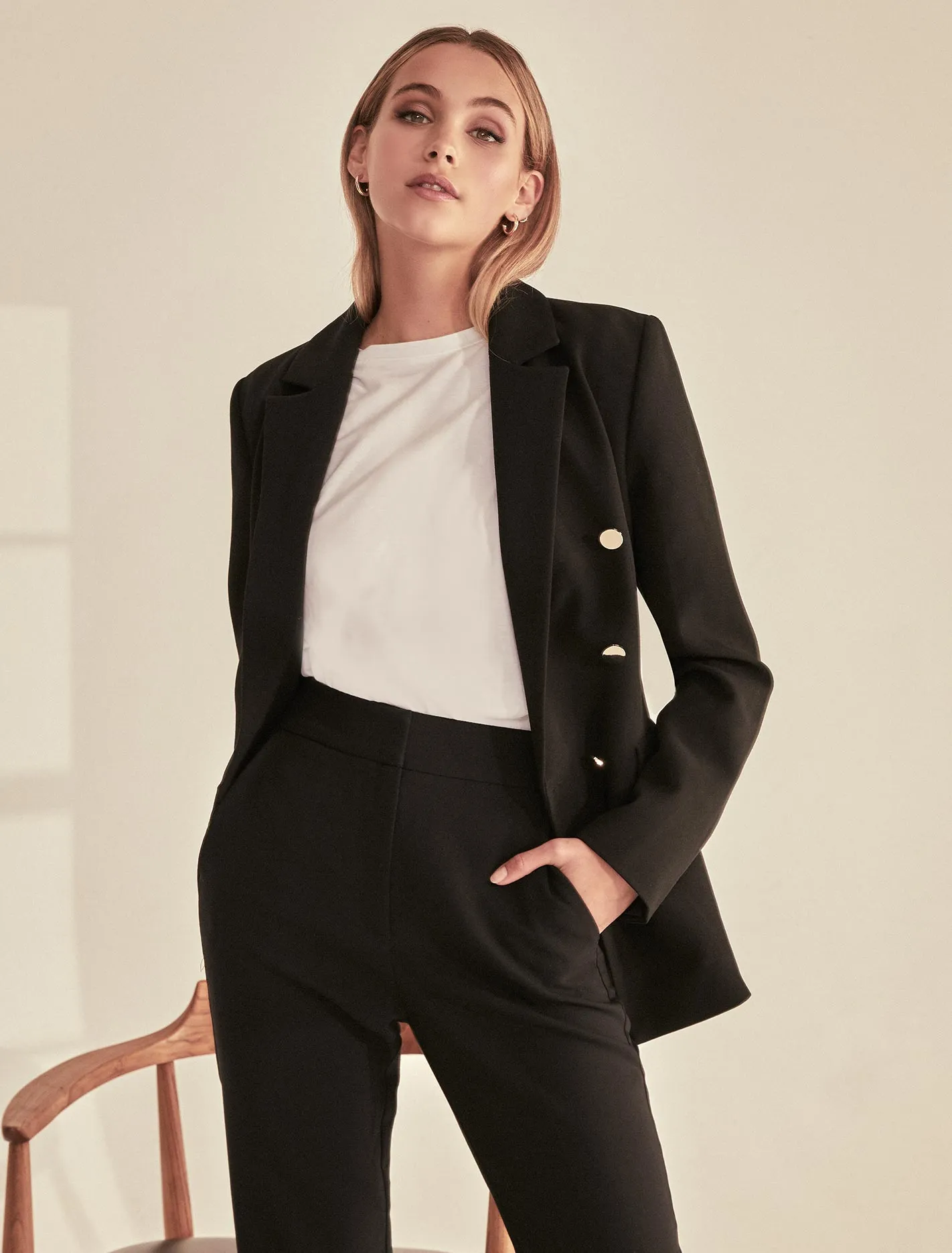 Lily Button Blazer