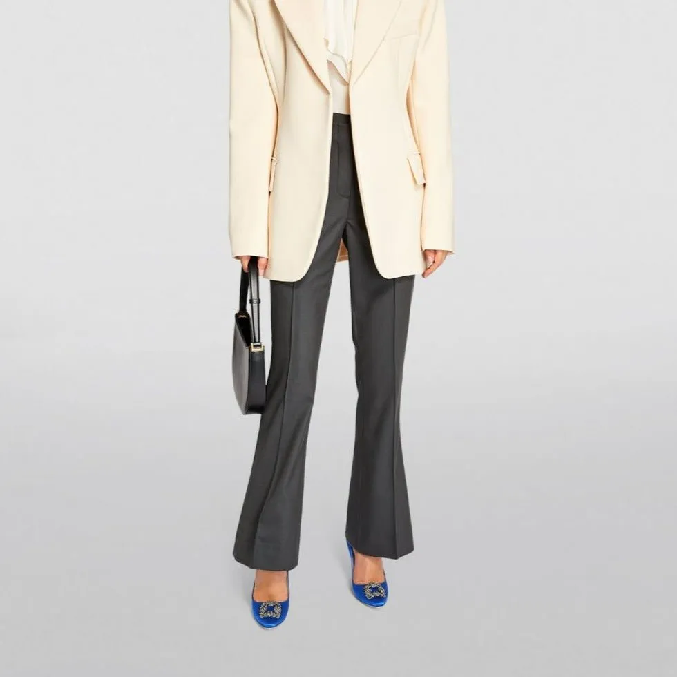 Manolo Blahnik Satin Hangisi Pumps 105