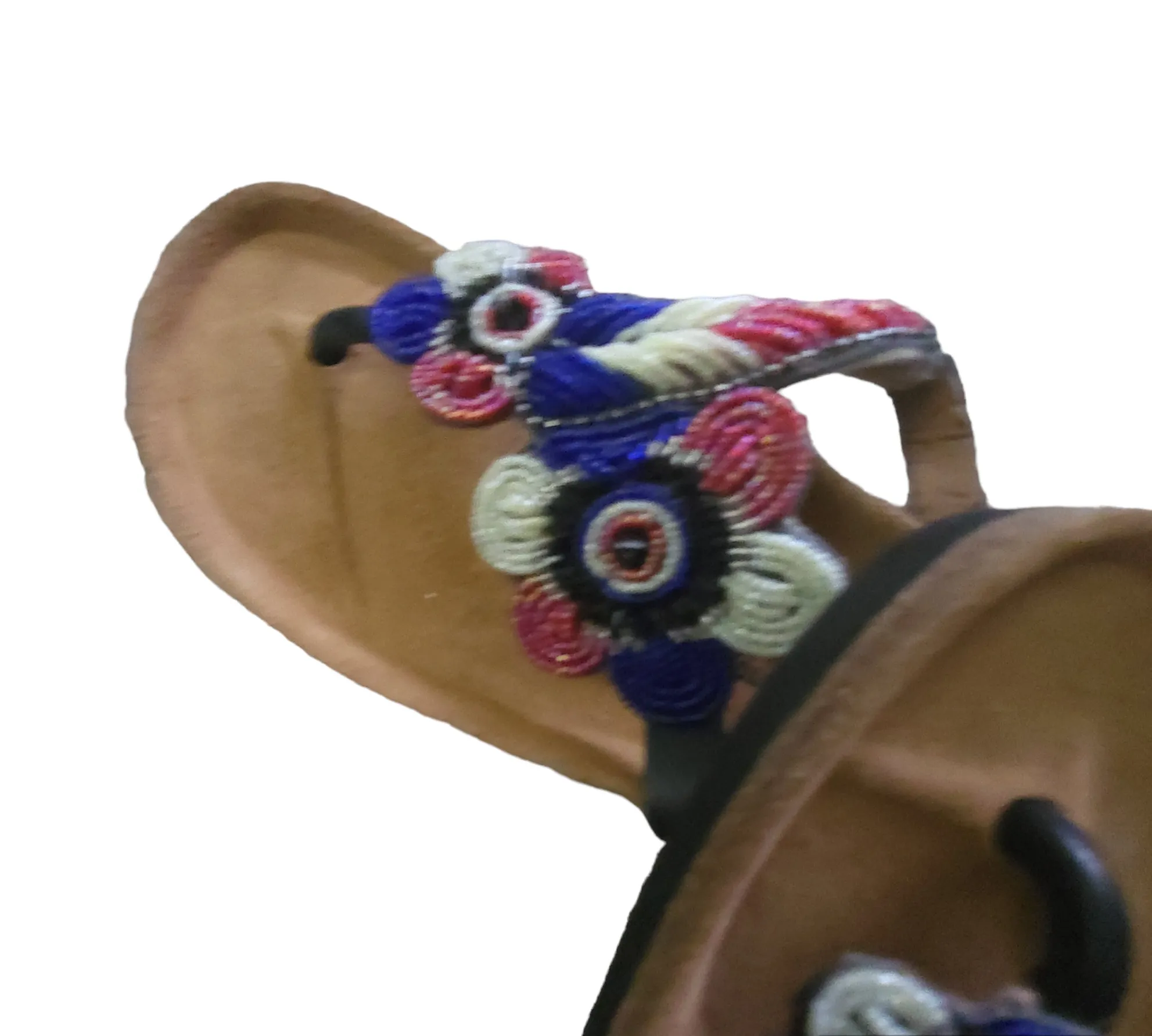 Massai Beaded Sandals with Birkenstock Sole Size 39