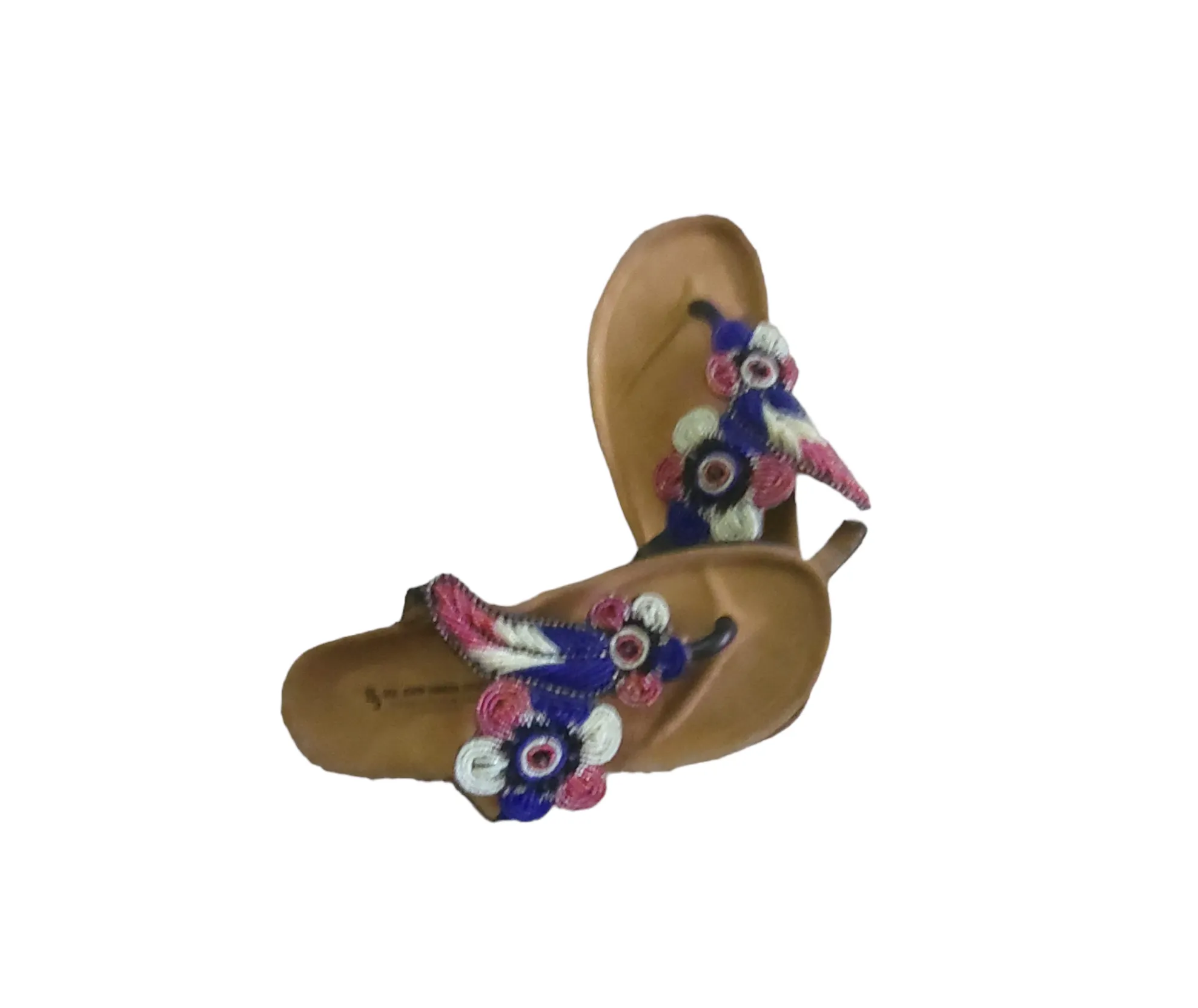 Massai Beaded Sandals with Birkenstock Sole Size 39