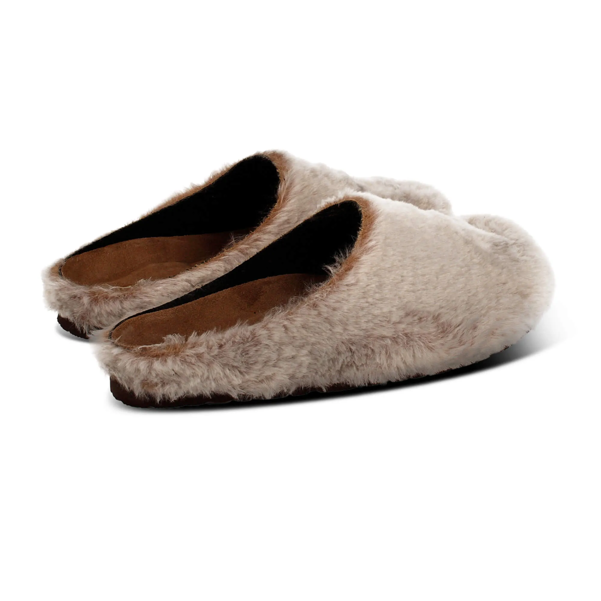 Molly Fur Silver Slip On
