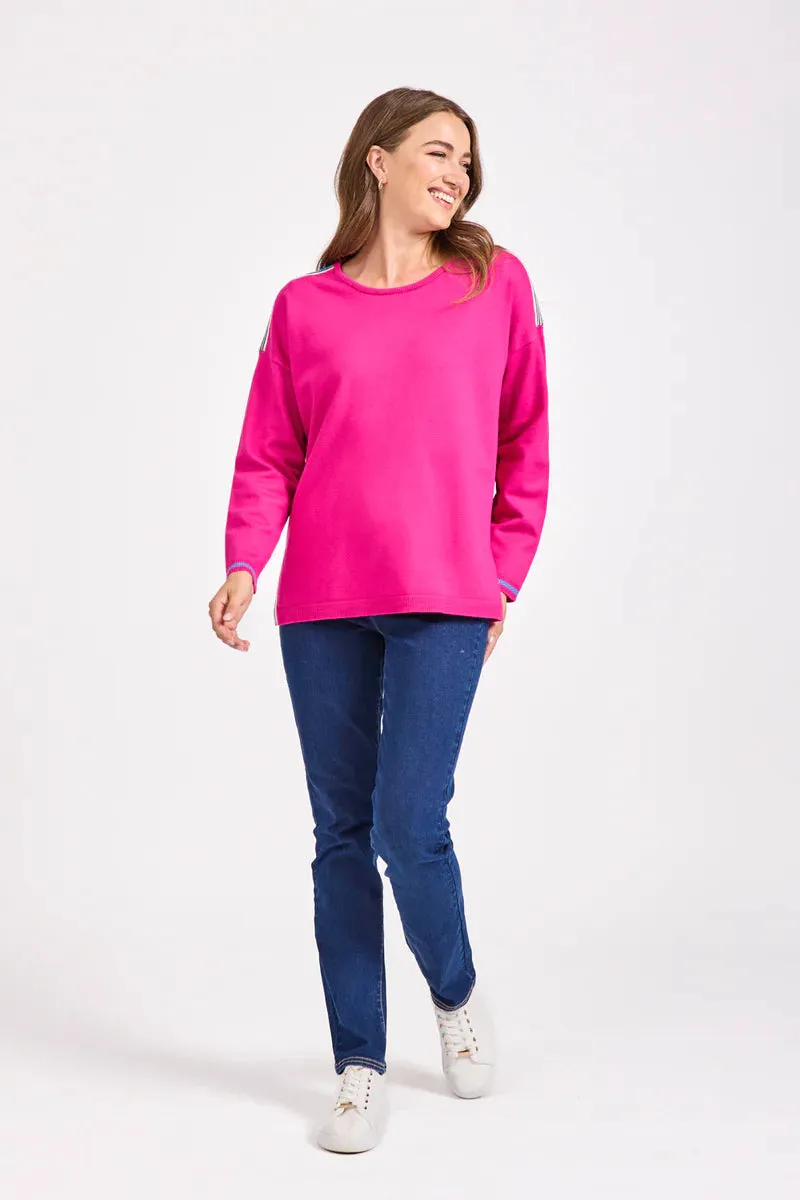 Mudflower 514 Jumper with Stripe Inserts