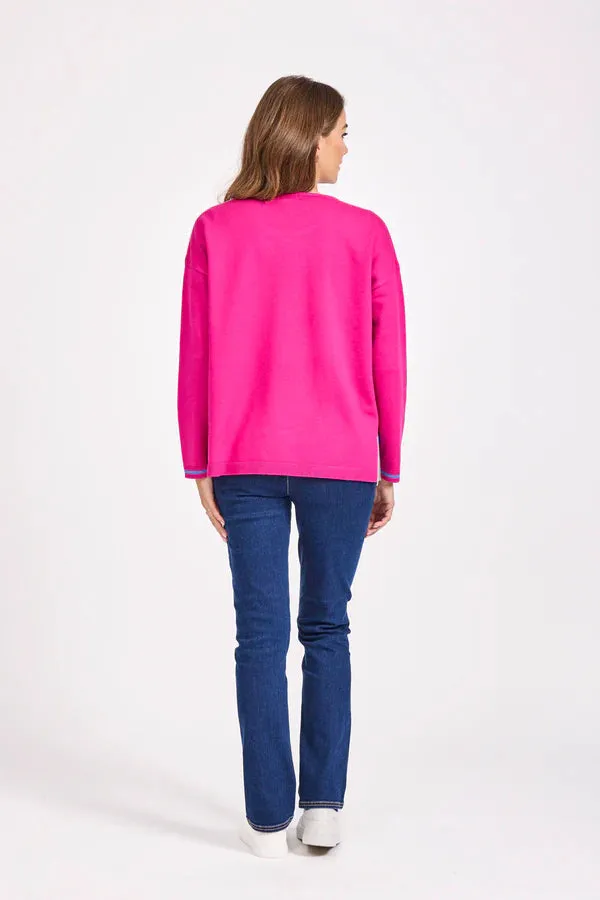 Mudflower 514 Jumper with Stripe Inserts