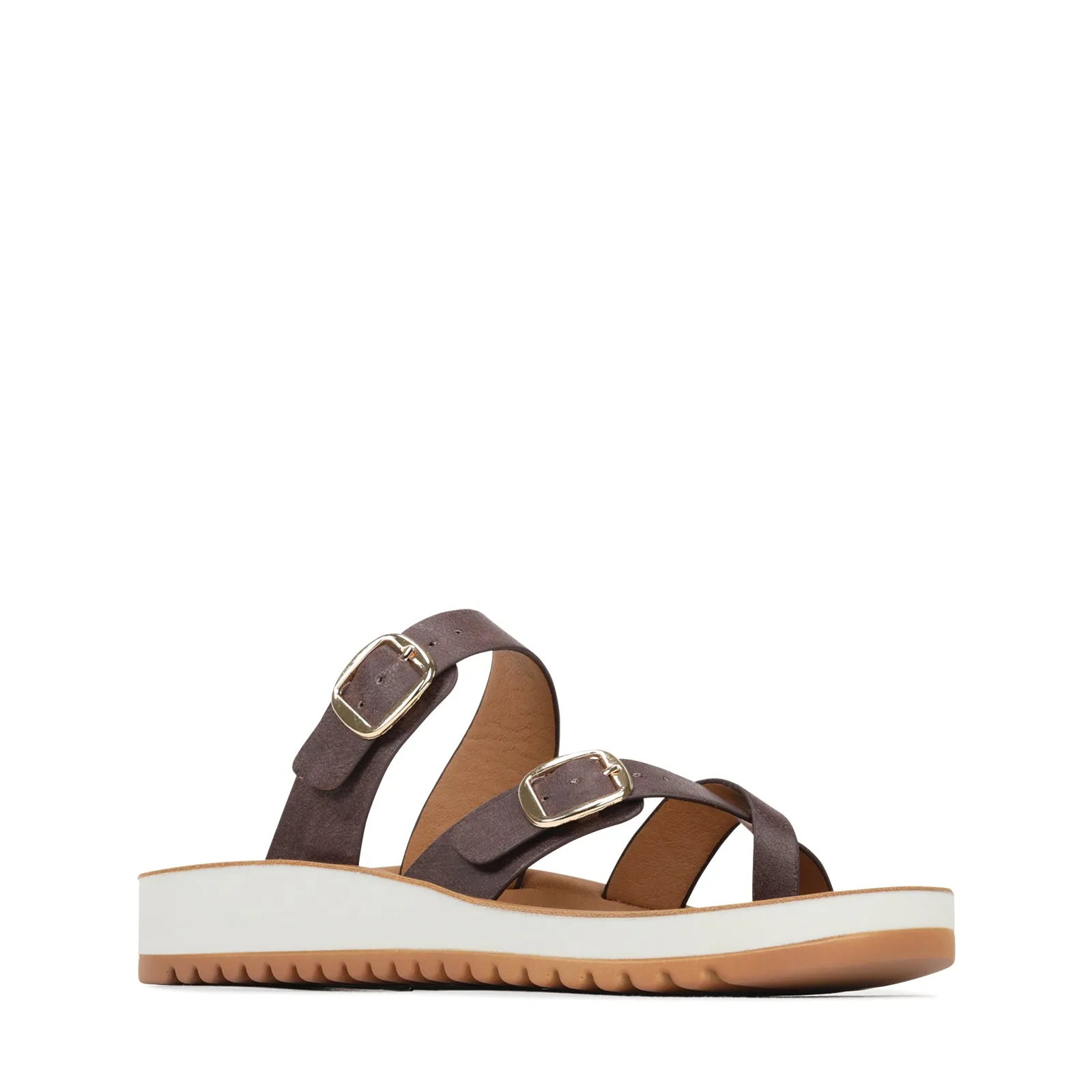 NINS STRAP SLIDE SANDALS
