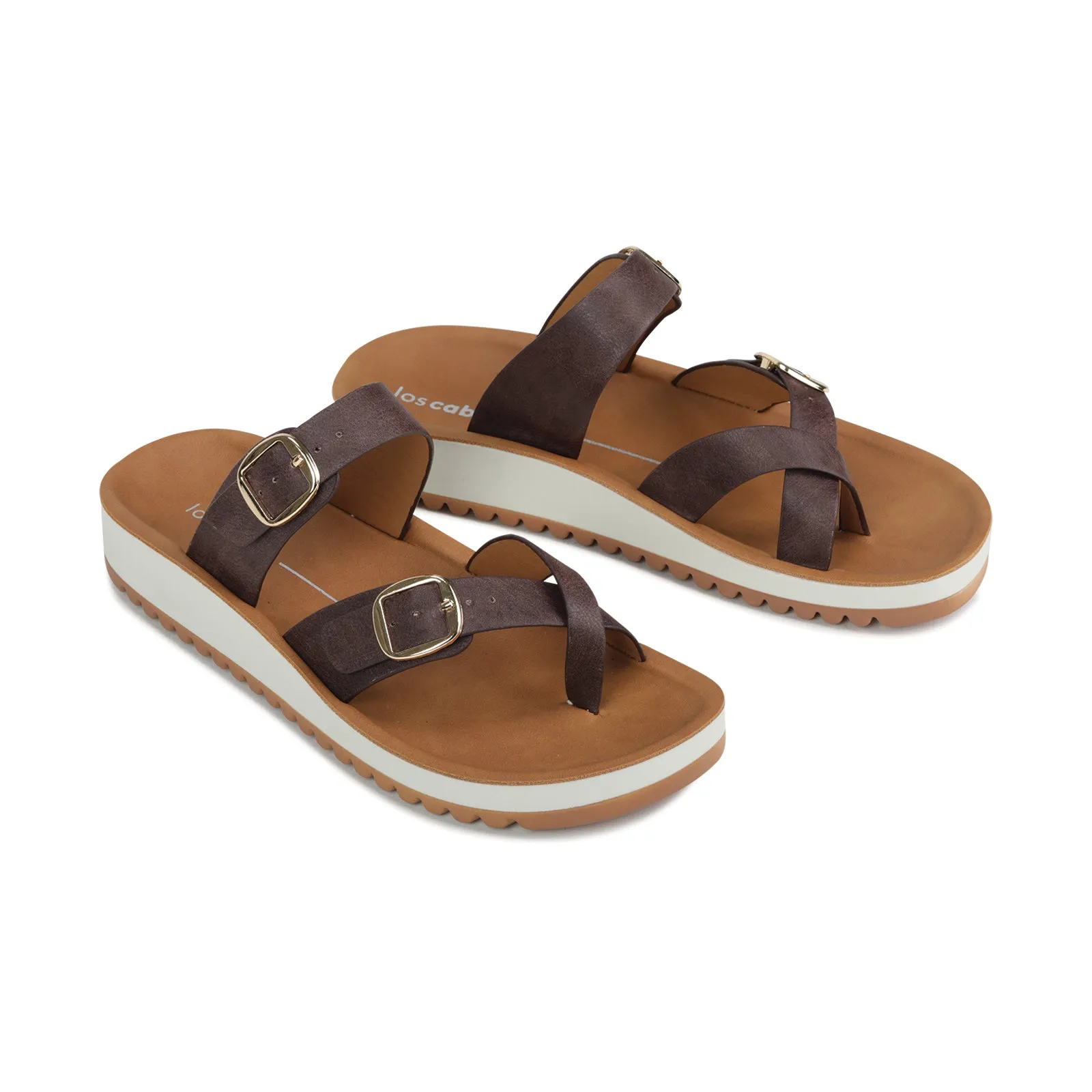 NINS STRAP SLIDE SANDALS