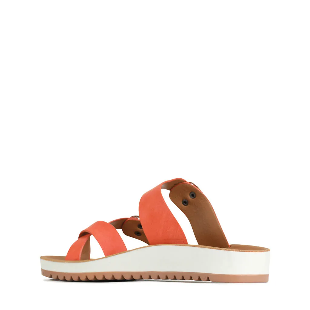 NINS STRAP SLIDE SANDALS