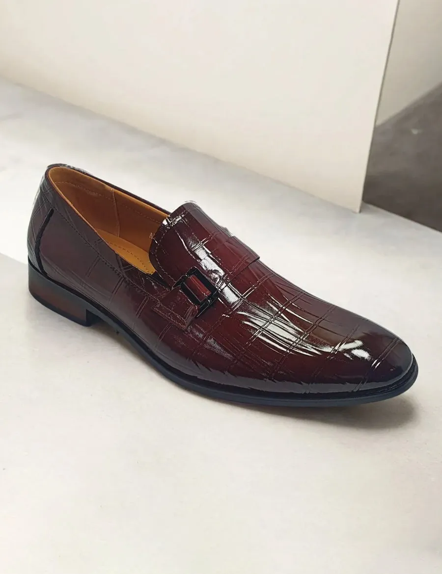 Patent Maroon  | Formal Shoes for men's