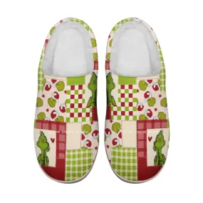 Personalized?Indoor?Slipper,?Custom?Christmas Slippers, Santa Slippers, Cozy Slippers,kitty2020-23025001