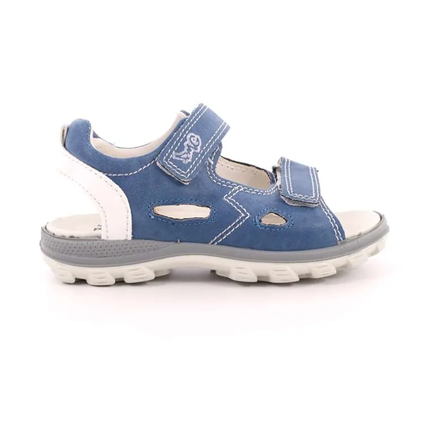 Primigi Blue Leather Open Toe Sandals