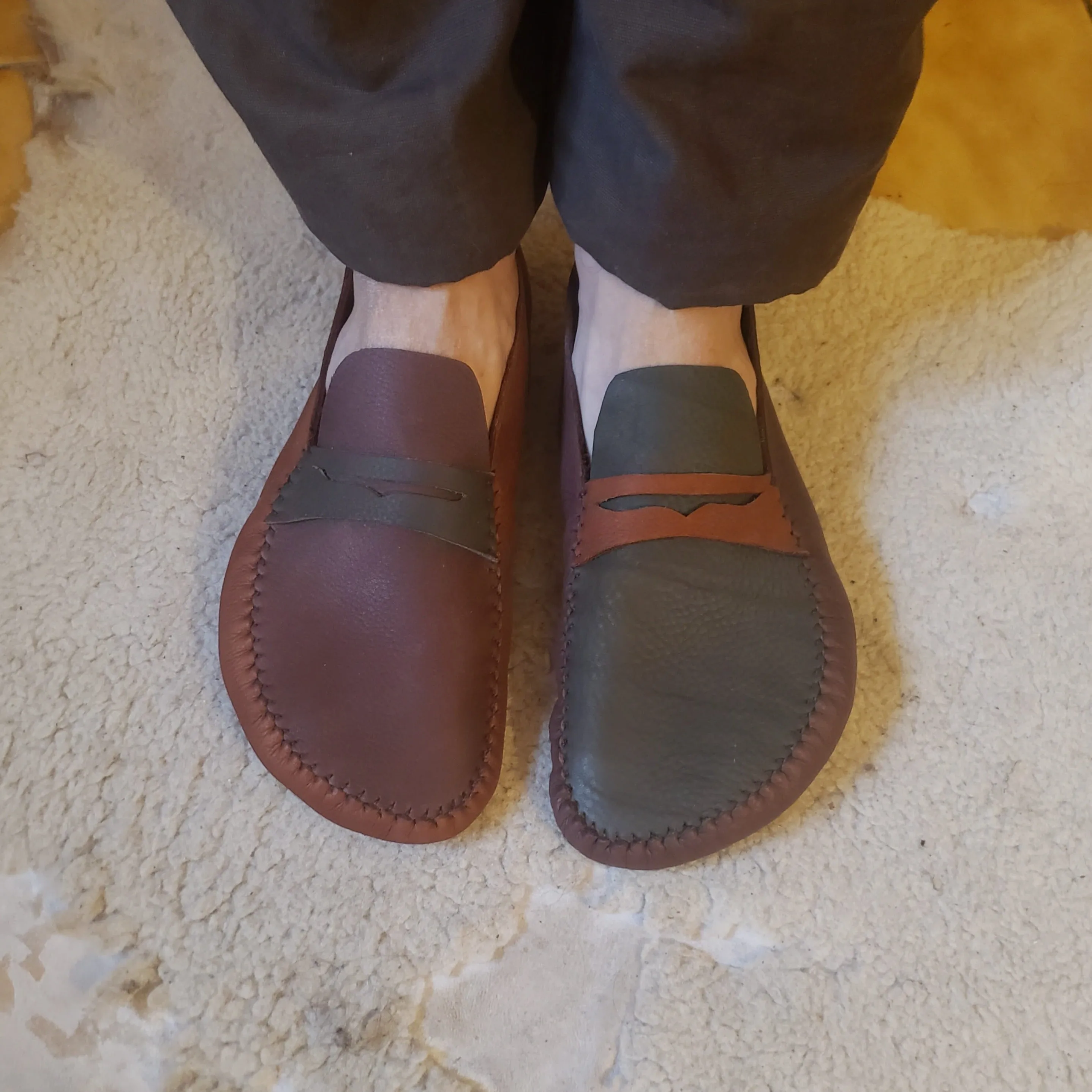 "Oxford" Moccasins / Custom-Made Barefoot-Shoes