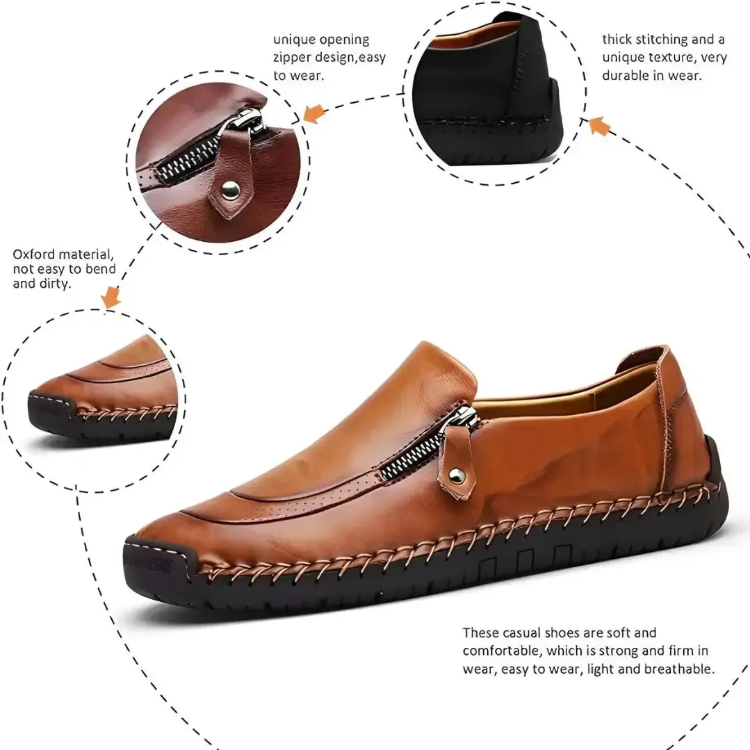 Synthetic Slip on Brown Formal Shoes for Men