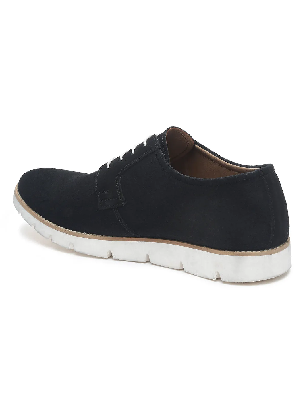 Teakwood Leather Men Solid Black Round-Toe Casual Shoes - Clearance sale