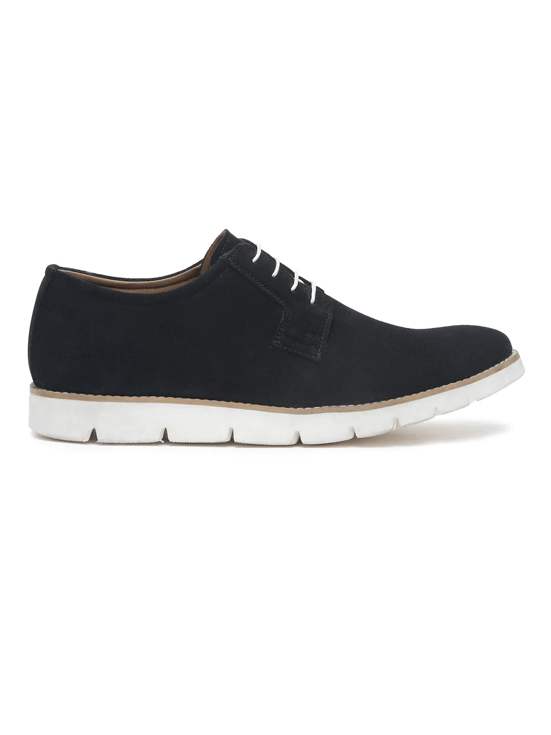 Teakwood Leather Men Solid Black Round-Toe Casual Shoes - Clearance sale
