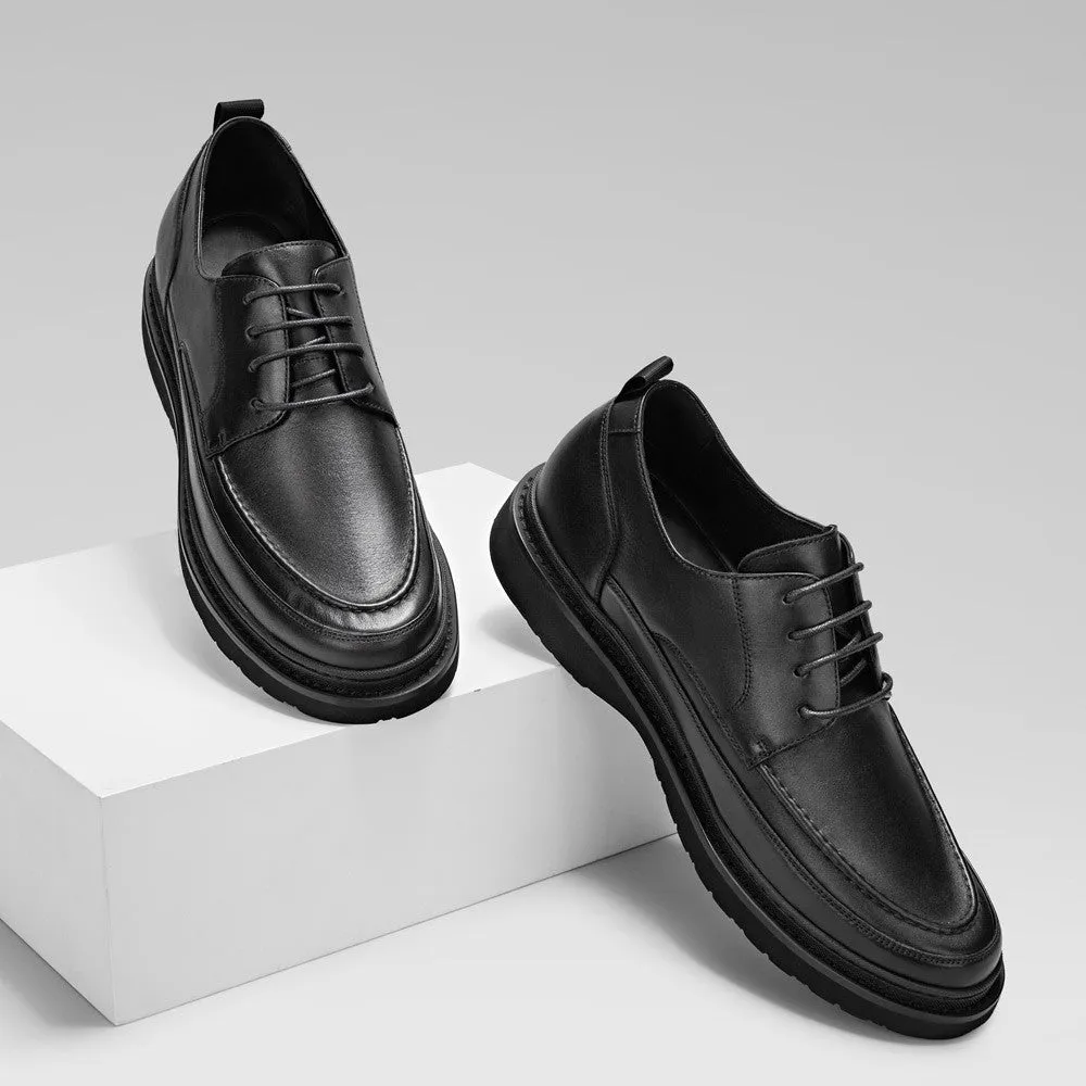 This item only ships to the United States - 6 CM/2.36 Inches CMR CHAMARIPA Height Increasing Black Derby Shoes