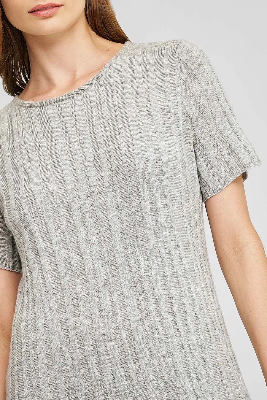 Wasabi Dress Cotton & Baby Alpaca Color Grey
