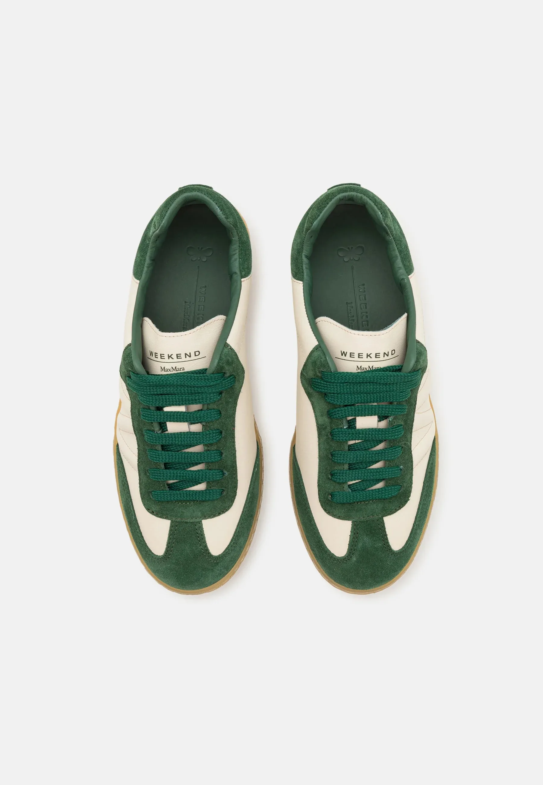 WEEKEND MAX MARA SUEDE SNEAKERS IN BASILICO