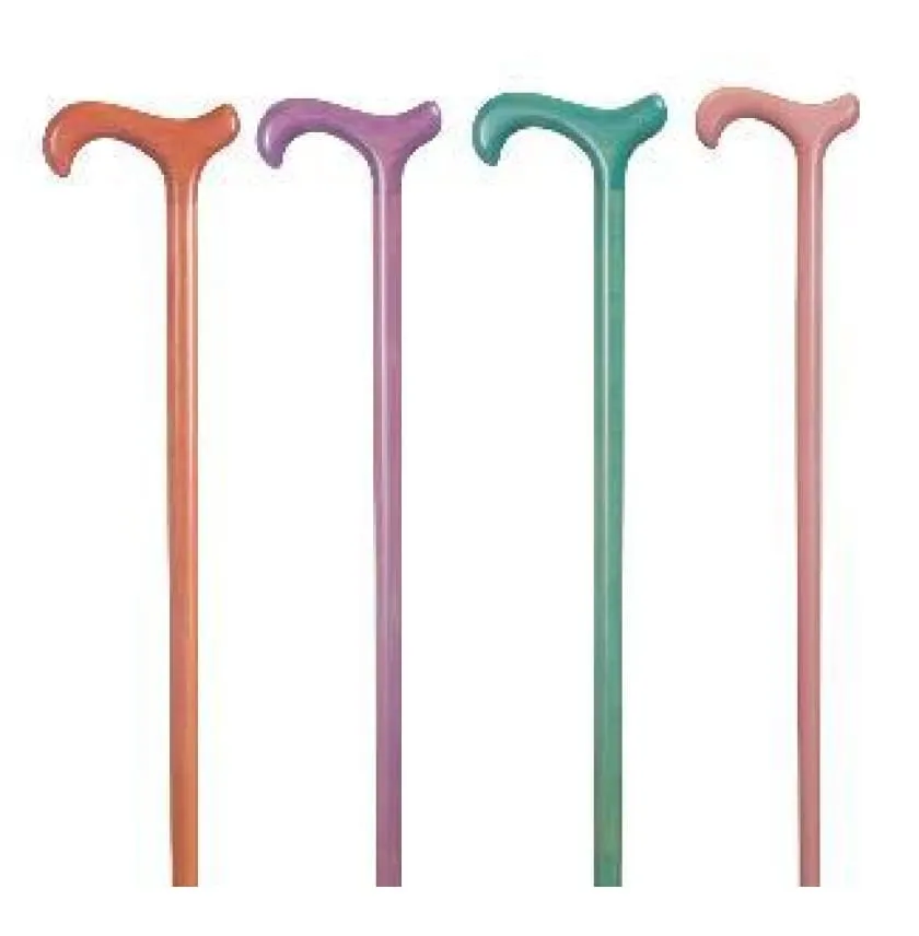 WOOD PASTEL COLORED DERBY CANE-PEACH